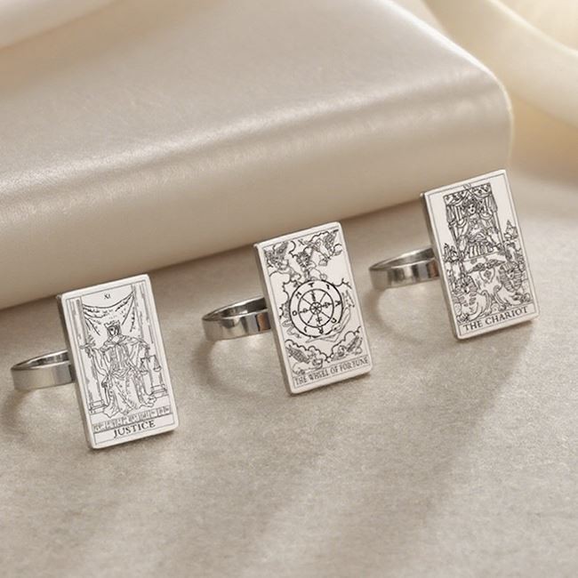 customer Major Arcana Tarot Stainless Steel Ring
